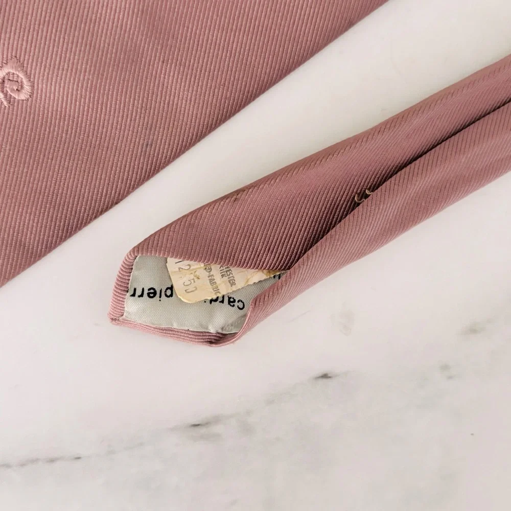Pierre Cardin Vintage‎ Dusty Rose Elegant Mauve Men’s Tie